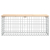 Ławka ogrodowa, gabion, 103x44x42 cm, lite drewno sosnowe