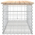 Ławka ogrodowa, gabion, 103x44x42 cm, lite drewno sosnowe
