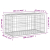 Ławka ogrodowa, gabion, 103x44x42 cm, lite drewno sosnowe