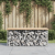 Ławka ogrodowa, gabion, 103x44x42 cm, lite drewno sosnowe