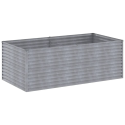 Podwyższona donica, 196x100x69 cm, stal kortenowska