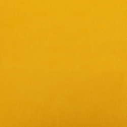 Hokery, 2 szt., żółte, tapicerowane aksamitem