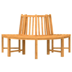 Półokrągłe ławki pod drzewo 2 szt., Ø160 cm, lite drewno tekowe