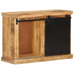 Szafka, 80x30x55 cm, lite surowe drewno mango