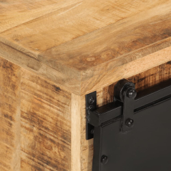 Szafka, 80x30x55 cm, lite surowe drewno mango