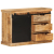 Szafka, 80x30x55 cm, lite surowe drewno mango