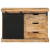 Szafka, 80x30x55 cm, lite surowe drewno mango