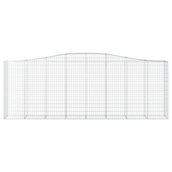 Kosze gabionowe, 20 szt, 400x50x140/160cm, galwanizowane żelazo
