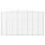 Kosze gabionowe, 10 szt, 400x50x220/240cm, galwanizowane żelazo