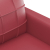 3-osobowa sofa, winna czerwień, 180 cm, sztuczna skóra
