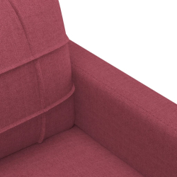 Sofa 3-osobowa, winna czerwień, 180 cm,tapicerowana tkaniną
