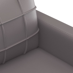 2-osobowa sofa, szary, 140 cm, sztuczna skóra