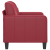 Fotel, winna czerwień, 60 cm, obity sztuczną skórą