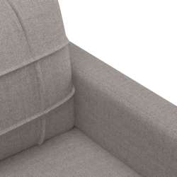 Sofa 2-osobowa, kolor taupe, 140 cm, tapicerowana tkaniną