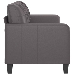 3-osobowa sofa, szara, 180 cm, sztuczna skóra