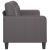 3-osobowa sofa, szara, 180 cm, sztuczna skóra