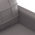 3-osobowa sofa, szara, 180 cm, sztuczna skóra