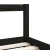 Rama łóżka dziecięcego z szufladami, czarna, 80x160 cm, sosna