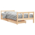 Rama łóżka dziecięcego z szufladami, 90x200 cm, sosnowa