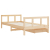 Rama łóżka dziecięcego z szufladami, 90x190 cm, lita sosna