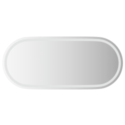 Lustro łazienkowe z LED, 100x45 cm, owalne