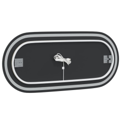Lustro łazienkowe z LED, 100x45 cm, owalne