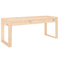 Ławka ogrodowa, 110x38x45 cm, lite drewno sosnowe