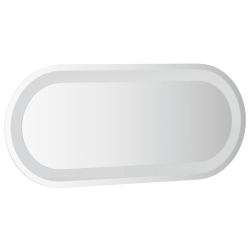 Lustro łazienkowe z LED, 70x30 cm, owalne