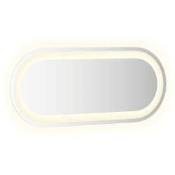 Lustro łazienkowe z LED, 70x30 cm, owalne