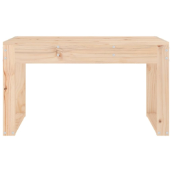 Ławka ogrodowa, 80x38x45 cm, lite drewno sosnowe