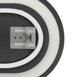 Lustro łazienkowe z LED, 50x20 cm, owalne