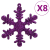 111-cz. zestaw ozdób świątecznych, fioletowy, polistyren