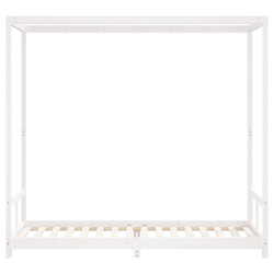 Rama łóżka dla dzieci, biała, 80x200 cm, drewno sosnowe