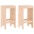 Stołki barowe, 2 szt., 40x36x75 cm, lite drewno sosnowe