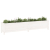 Donica ogrodowa na nóżkach, biała, 199,5x40x39 cm, sosna