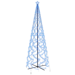 Choinka stożkowa, 1400 niebieskich diod LED, 160x500 cm