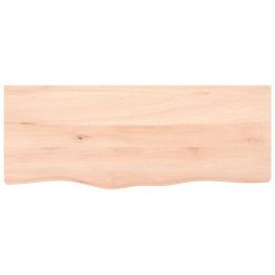 Blat do stołu, 100x40x6 cm, surowe drewno dębowe