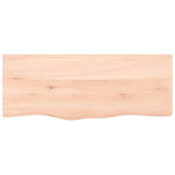 Blat do stołu, 100x40x2 cm, surowe drewno dębowe