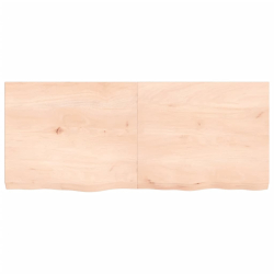 Blat stołu, 120x50x6 cm, surowe drewno dębowe