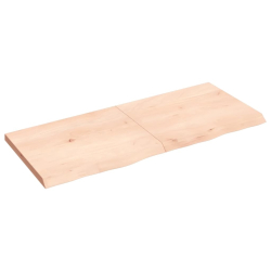 Blat stołu, 120x50x4 cm, surowe drewno dębowe