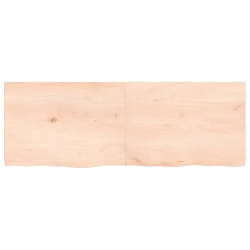 Blat stołu, 140x50x4 cm, surowe drewno dębowe