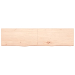 Blat stołu, 160x40x4 cm, surowe drewno dębowe