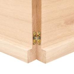 Blat stołu, 160x40x4 cm, surowe drewno dębowe