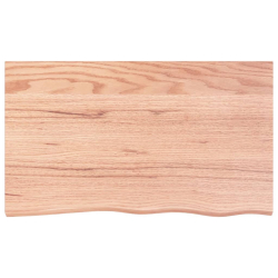 Blat do stołu, jasnobrązowy, 100x60x2 cm, lite drewno dębowe