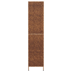 Parawan pokojowy 3-panelowy, brązowy, 122x180 cm, hiacynt wodny