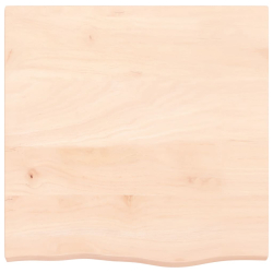 Blat stołu, 60x60x4 cm, surowe drewno dębowe