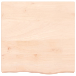 Blat stołu, 60x60x6 cm, surowe drewno dębowe