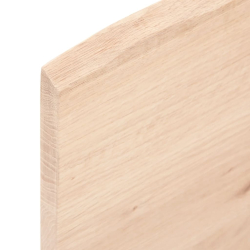 Blat stołu, 80x60x2 cm, surowe drewno dębowe