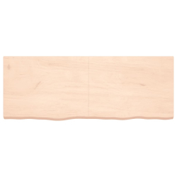 Blat stołu, 160x60x6 cm, surowe drewno dębowe