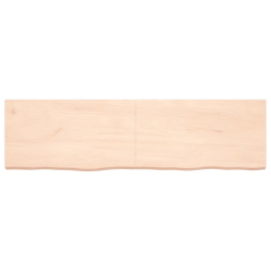 Blat stołu, 180x50x6 cm, surowe drewno dębowe